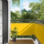 Ecran de balcon Galben 75 x 200 cm Oxford alu acoperit cu PU GartenMobel Dekor