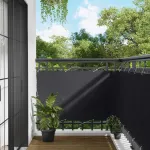 Ecran de balcon Negru 100 x 300 cm Material Oxford GartenMobel Dekor