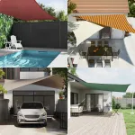 Pânză de umbră solară pentru exterior Portocalie și maro GartenMobel Dekor