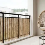 Gard de Grădină Carbonizat 600 x 100 cm Stuf GartenMobel Dekor