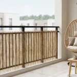 Gard de Grădină Carbonizat 600 x 80 cm Stuf GartenMobel Dekor