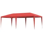 Cort pentru Petreceri Roșu 600 x 300 x 255 cm PE și oțel GartenMobel Dekor