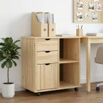 Cabinet mobil Maro 63,5 x 39 x 65,5 cm Lemn de pin masiv GartenMobel Dekor