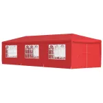 Cort pentru Petreceri 900 x 300 x 255 cm Roșu PE și oțel GartenMobel Dekor