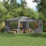 Perete lateral pentru cort de petrecere 2 pcs 400 x 195 cm GartenMobel Dekor