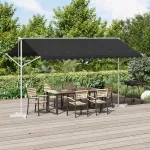 Marchiză liberă Antracit 4 × 3 m Poliester GartenMobel Dekor
