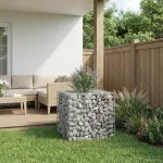 Pat ridicat din gabion Argintiu GartenMobel Dekor