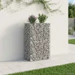 Pat ridicat din gabion Argintiu GartenMobel Dekor