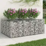 Pat ridicat din gabion Argintiu GartenMobel Dekor
