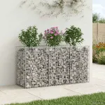 Pat ridicat din gabion Argintiu GartenMobel Dekor