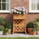 Grădină verticală trellis Portocaliu 48 x 30 x 70,5 cm GartenMobel Dekor