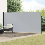 Jaluzea laterală retractabilă Gri 500 x 220 cm Poliester GartenMobel Dekor