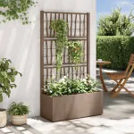 Ghiveci de grădină cu trellis Maro 80 x 36 x 140 cm PP GartenMobel Dekor