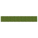 Ecran de balcon cu frunze 500x75 cm verde, paravan intimitate exterior