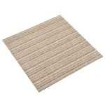 Covor 20 pcs Bej în dungi 50 x 50 cm 100% polipropilenă GartenMobel Dekor