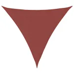 Parasolar din țesătură oxford, triunghiular, 5x5x5 m, cărămiziu  GartenMobel Dekor