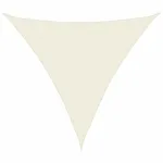 Parasolar din țesătură oxford triunghiular, 3,6x3,6x3,6 m, crem  GartenMobel Dekor