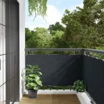Prelată balcon, material textil oxford, 75 x 400 cm, antracit GartenMobel Dekor