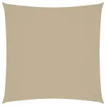 Parasolar din material textil oxford, pătrat, 2 x 2 m, bej GartenMobel Dekor
