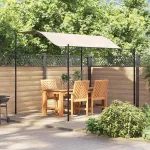 Pavilion din material textil alb-crem   GartenMobel Dekor