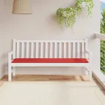 Pernă de bancă de grădină, roșu, 180x50x3 cm, textil oxford GartenMobel Dekor