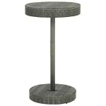 Masă de grădină, gri, 60,5 x 106 cm, poliratan GartenMobel Dekor