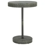 Masă de grădină, gri, 75,5 x 106 cm, poliratan GartenMobel Dekor