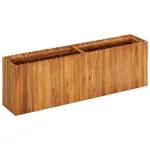 Strat înălțat de grădină, 150x30x50 cm, lemn masiv de acacia GartenMobel Dekor