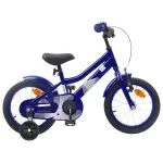 Bicicletă pentru Copii 14 Inci pentru 3-5 ani Albastru închis GartenMobel Dekor