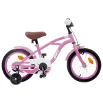 Bicicletă pentru Copii 16 Inci pentru 4-6 ani Roz deschis GartenMobel Dekor