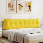 Perna pentru spate Galben Deschis 200 x 24 x 50 cm țesătură GartenMobel Dekor