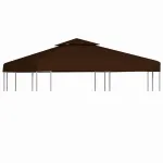 Acoperiș de pavilion, 2 niveluri, maro, 3x3 m, 310 g/m² GartenMobel Dekor