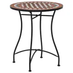 Masă de bistro mozaic, maro, 60 cm, ceramică GartenMobel Dekor