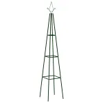 Suporturi plante grădină 2 buc. verde închis 35x35x195 cm fier  GartenMobel Dekor