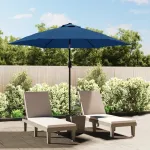 Umbrelă de soare de exterior cu stâlp metalic, azur, 300 cm   GartenMobel Dekor