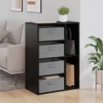 Bufet cu sertar Stejar Negru 60 x 33,5 x 84 cm GartenMobel Dekor