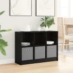 Bufet cu sertar Stejar Negru 88,5 x 27,5 x 63,5 cm GartenMobel Dekor