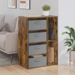 Bufet cu sertar Stejar fumuriu 60 x 33,5 x 84 cm GartenMobel Dekor