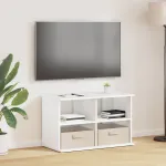 Suport pentru TV cu sertar Alb 79 x 40 x 48 cm GartenMobel Dekor