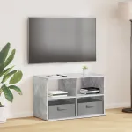 Suport pentru TV cu sertar Gri din beton 79 x 40 x 48 cm GartenMobel Dekor