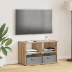 Suport pentru TV cu sertar Stejar Artizanal 79 x 40 x 48 cm GartenMobel Dekor
