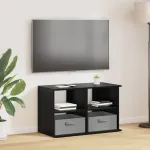 Suport pentru TV cu sertar Stejar Negru 79 x 40 x 48 cm GartenMobel Dekor