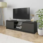 Dulap TV, gri, 120x30x35,5 cm, lemn prelucrat GartenMobel Dekor