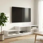 Sistem de TV montat pe perete Montare pe perete Lemn vechi GartenMobel Dekor