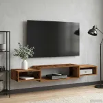 Sistem de TV montat pe perete Montare pe perete Lemn vechi GartenMobel Dekor