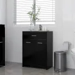 Dulap de baie, negru, 60 x 33 x 80 cm, PAL GartenMobel Dekor