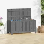 Cutie de depozitare grădină, gri, 115x49x60 cm, lemn masiv pin GartenMobel Dekor