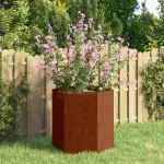 Jardinieră, ruginiu, 40x40x45 cm, oțel corten GartenMobel Dekor