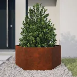 Jardinieră, ruginiu, 90x90x45 cm, oțel corten GartenMobel Dekor