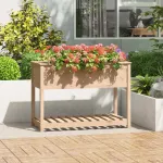 Jardinieră cu raft, 111,5x54x81 cm, lemn masiv de pin GartenMobel Dekor